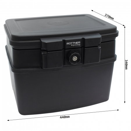 Casetă Antifoc Rottner Fire Data Box 3 Închidere pe Cheie Neagră [3]