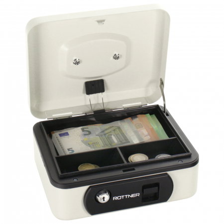 Protectie si transport valori - Casetă Bani Rottner Pro Box One Alb