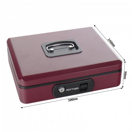 Casetă Bani Rottner Pro Box Two Bordo [2]