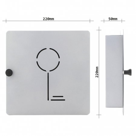 Casetă Chei Rottner Key Collect 10 Închidere Magnetică Gri [3]