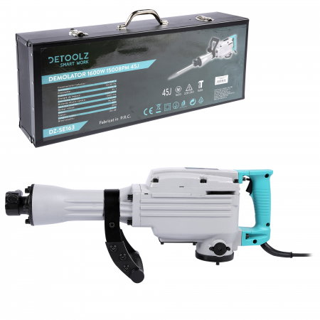 Ciocan demolator Detoolz 1600W 1500bpm 45J include cutie metalica pentru transport [1]
