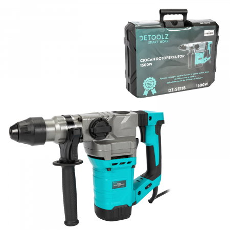 Masini de gaurit si insurubat electrice - Ciocan rotopercutor Detoolz DZ-SE118, 1500W