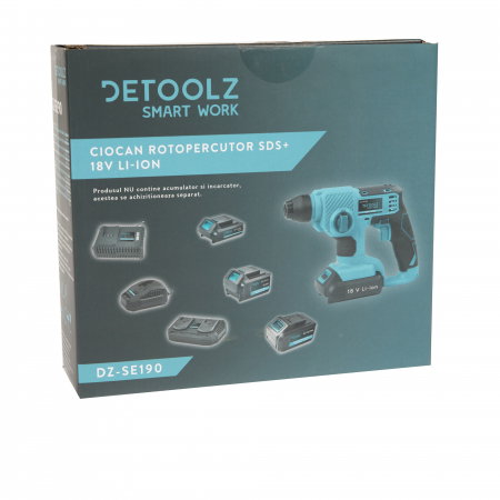 Ciocan rotopercutor cu acumulator Detoolz DZ-SE190 SDS+ 18V [6]