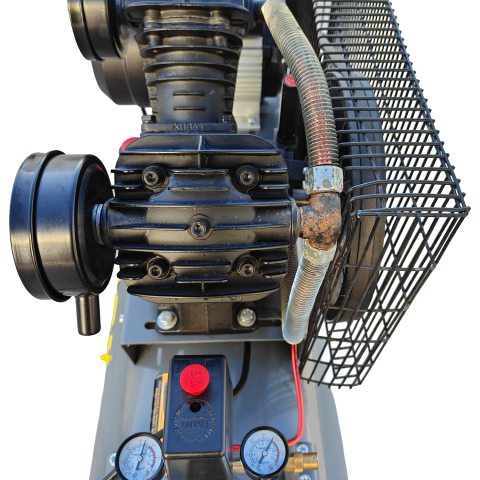 Compresor aer Stager HMV0.25/100 , 100L, 8bar, 324L/min, monofazat, angrenare curea - Resigilat [3]