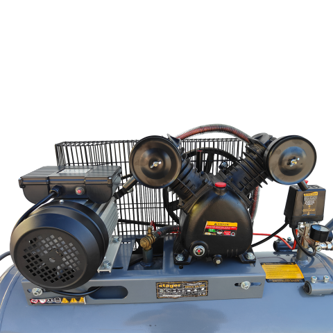 Compresor aer Stager HMV0.25/100 , 100L, 8bar, 324L/min, monofazat, angrenare curea - Resigilat [4]