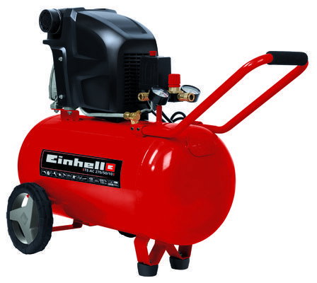 Compresoare - Compresor Einhell TE-AC 270/50/10 V, 1800 W, cu ulei, 50 litri, 270 l/min, 10 bar, monofazat