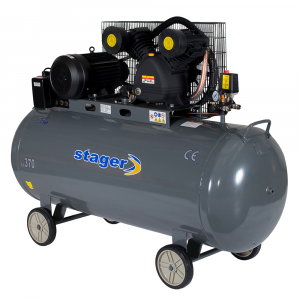 Compresoare - Compresor aer Stager HMV0.6/370 4530106370, 370L, 8bar, 600L/min, trifazat, angrenare curea