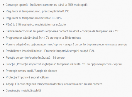 Convector electric cu control prin internet Tesy CN051 Liveco Cloud, 30573, 500 W [1]