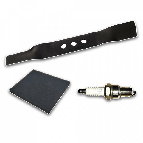 Utilaje agricole - Pachet ProGarden T400i - Cutit, Filtru Aer, Bujie (Set Revizie Masina de Tuns Iarba)