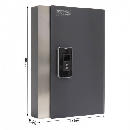 Depozitar Cheie Rottner Key Pro 24 Antracit cu Încuietoare Amprentă Digitală [3]