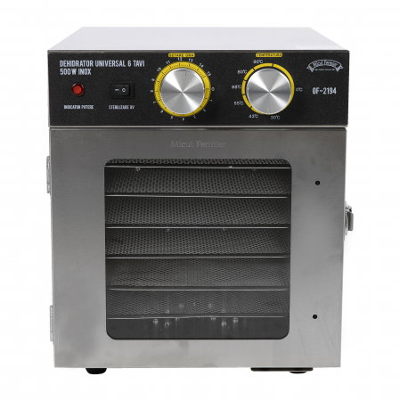 Deshidrator universal din Inox Micul Fermier GF-2194 6 tavi 500W (uscator fructe si plante) [4]