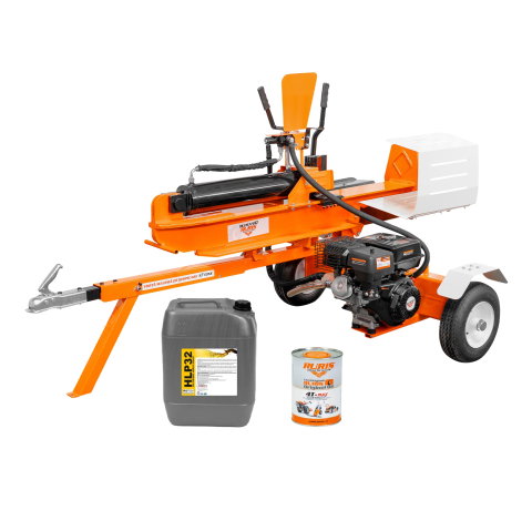 Despicator de lemne pe benzină RURIS DLVH3700, 37 tone, motor 9 CP, bușteni 400 mm diametru x 610 mm lungime + ulei hidraulic si ulei motor [0]