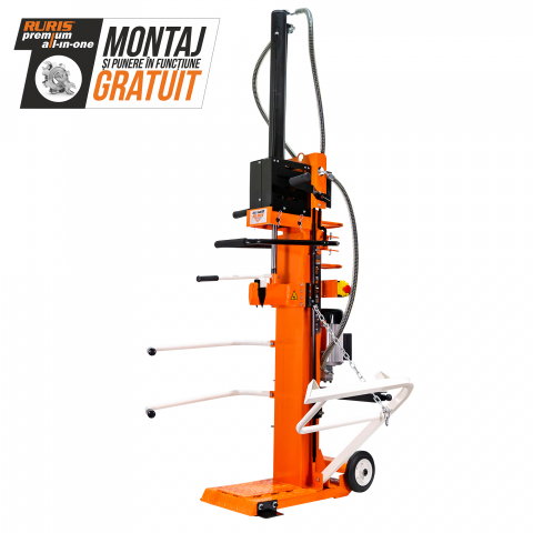 Despicător de lemne RURIS DLV1400, 14 tone, motor electric monofazat 3700 W, Dmax 400 mm [1]