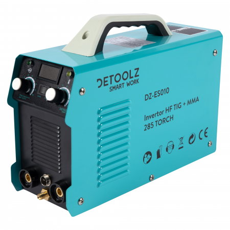 Aparate de sudura - Invertor sudura TIG Detoolz DZ-SE010 HF TIG + MMA 285 TORCH