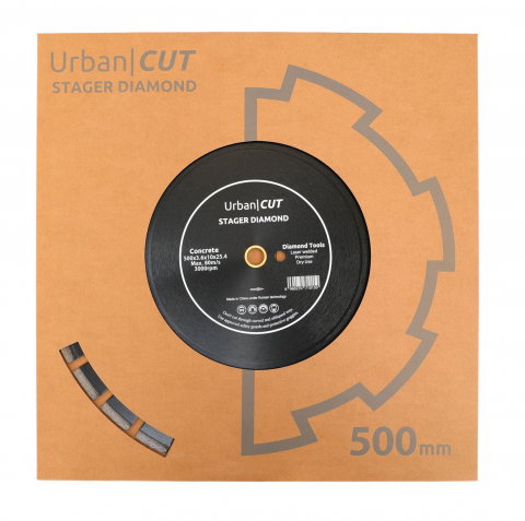 Disc diamantat Stager URBAN CUT 500x3.6x10x25.4-P pentru beton/asfalt [1]