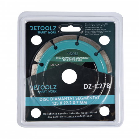 Disc diamantat segmentat 125x22.2x7mm [2]