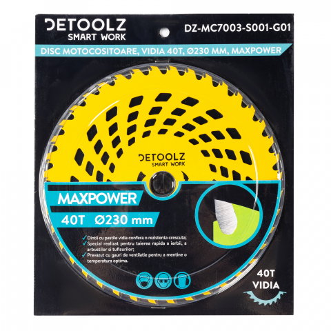 Disc motocositoare 40T Vidia, 230 x 25.4 x 2 mm, MaxPower [1]