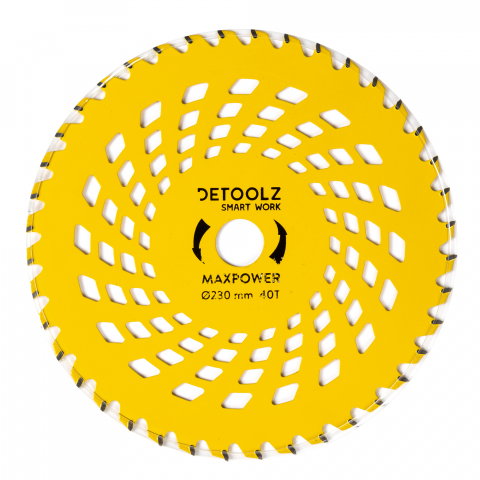 Accesorii motocoase si trimmere - Disc motocositoare 40T Vidia, 230 x 25.4 x 2 mm, MaxPower