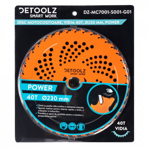 Disc motocositoare 40T Vidia, 230 x 25.4 x 2 mm, Power [1]