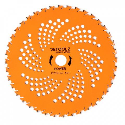 Accesorii motocoase si trimmere - Disc motocositoare 40T Vidia, 255 x 25.4 x 2 mm, Power