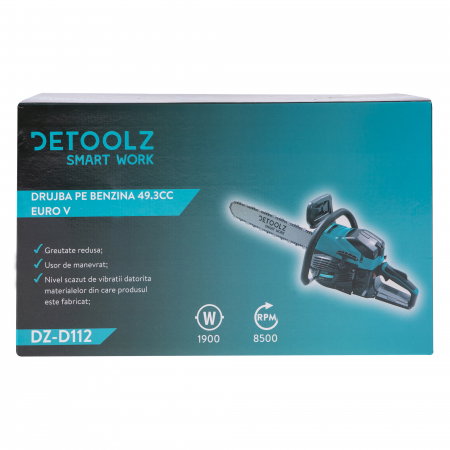 Drujba pe benzina Detoolz DZ-D112 49.3cc, 2.58 CP motor Euro V [8]