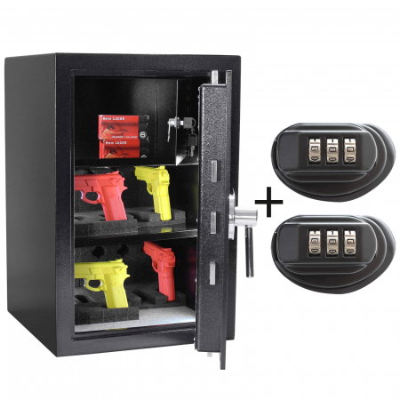 Protectie si transport valori - Dulap de Arme Certificat Antiefracţie Rottner KWT-65 EN-1 Închidere Electronică Antracit