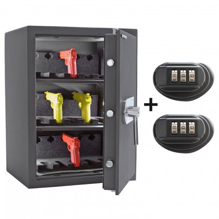 Protectie si transport valori - Dulap de Arme Certificat Antiefracţie Rottner KWT-65 EN-1 Închidere pe Cheie Antracit