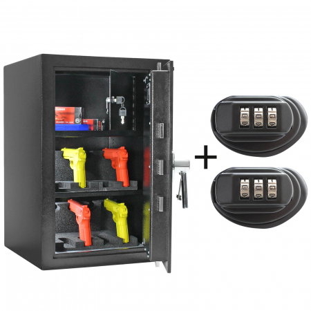 Protectie si transport valori - Dulap de Arme Certificat Antiefracţie Rottner KWT-65 EN-1 IT Închidere pe Cheie Antracit