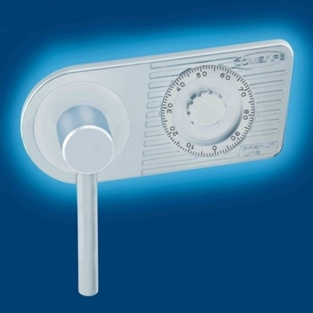 Dulap pentru Birou Rottner Kanzlei Premium SB 125 Închidere cu Cifru Mecanic Alb Aluminiu  [1]