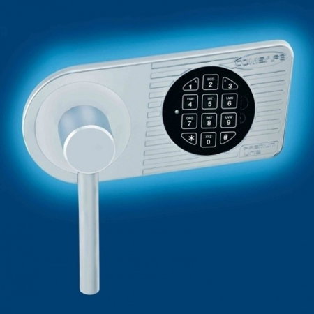 Dulap pentru Birou Rottner Kanzlei Premium SB 125 Închidere Electronică Alb Aluminiu  [1]