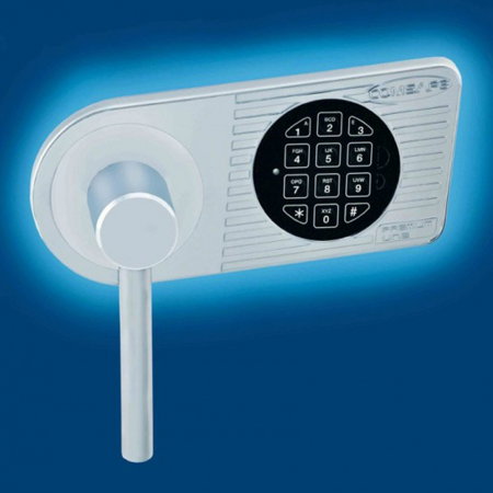 Dulap pentru Birou Rottner Kanzlei Premium SB 150 Închidere Electronică Alb Aluminiu  [1]