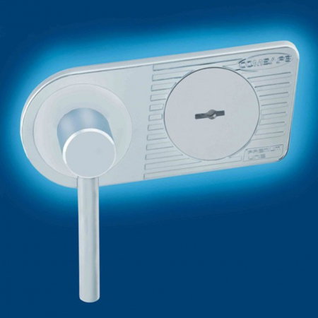 Dulap pentru Birou Rottner Kanzlei Premium SB 195L Închidere Cheie Alb Aluminiu [1]