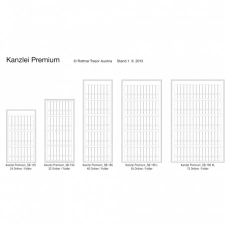 Dulap pentru Birou Rottner Kanzlei Premium SB 195L Închidere Electronică Alb Aluminiu  [2]
