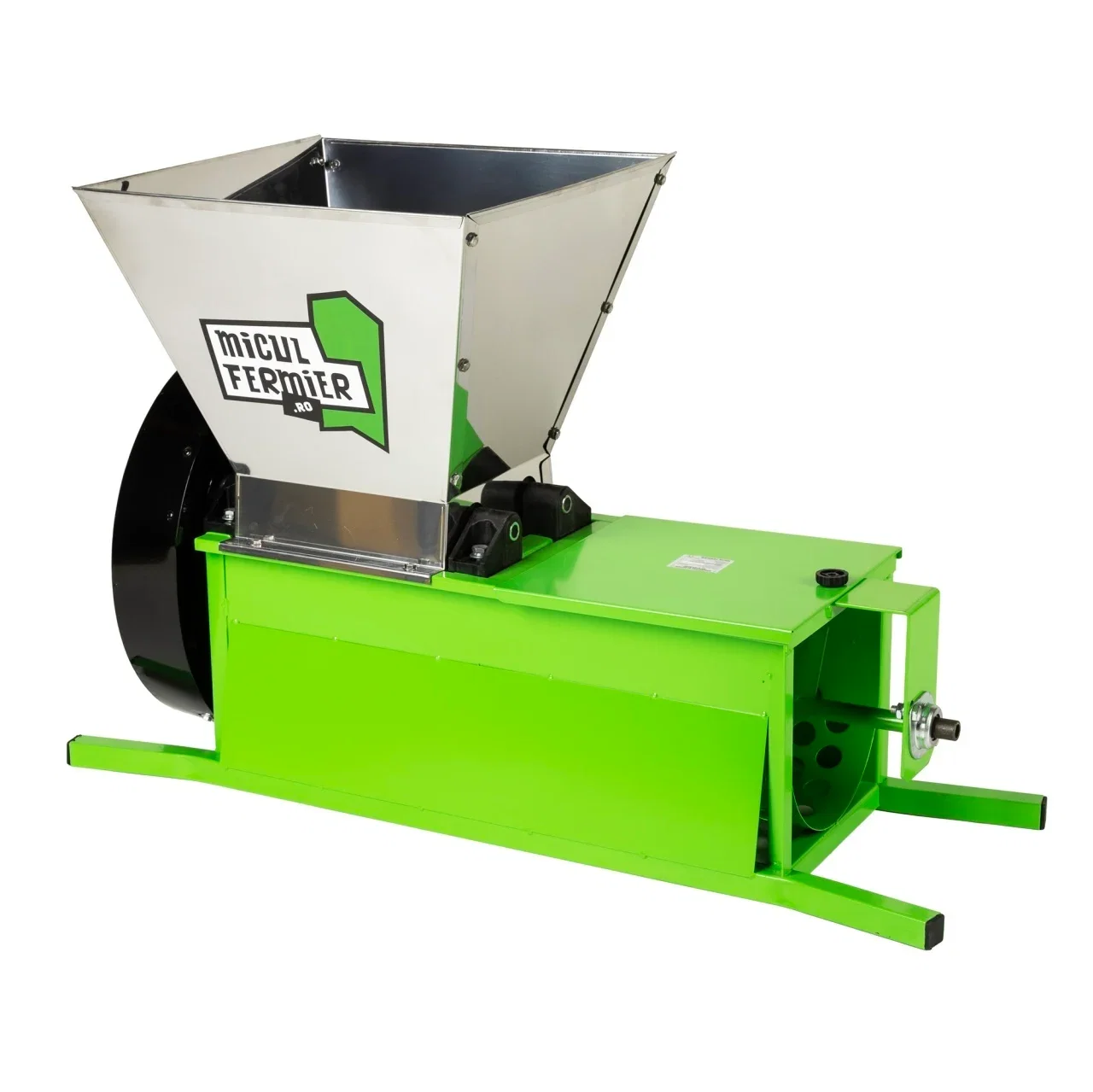 Zdrobitoare de fructe si legume - Zdrobitor electric struguri Micul Fermier MF-ZD1004-G01, 550W, cuvă 30 L, 1000 kg/h, cu desciorchinător