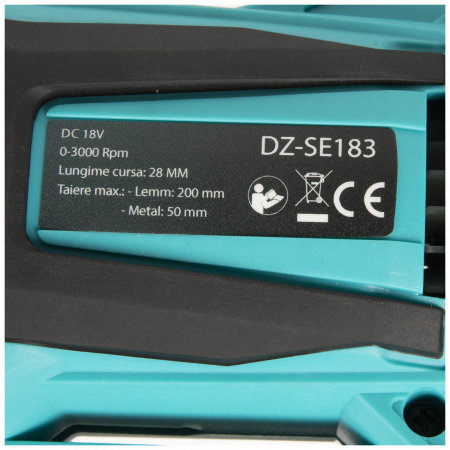Fierastrau pendular sabie cu acumulator Detoolz DZ-SE183 18V fara perii 200mm [4]