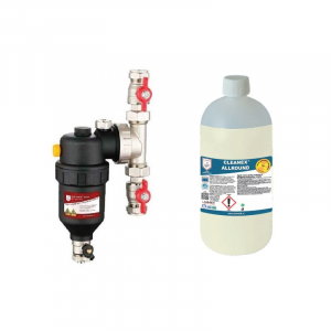 Incalzire si climatizare - Filtru antimagnetita Chemstal Cleanex MAG HF1 3/4 cu solutie Cleanex Allround, protejeaza centrala termica de magnetita