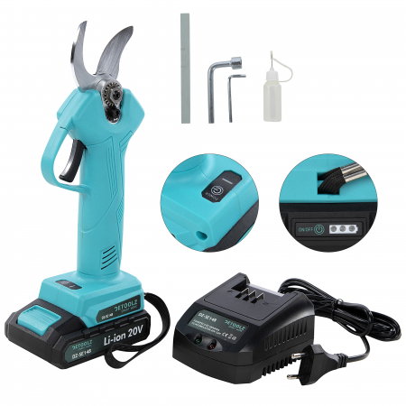Foarfeca de gradina cu acumulator Detoolz DZ-SE148 20V 2Ah, grosime maxima de taiere30 mm [1]