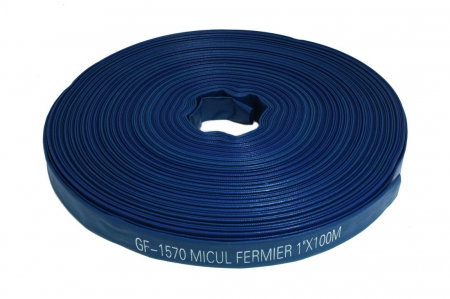 Accesorii compresoare - Furtun apa refulare Micul Fermier Flat PVC 1'' 100 M