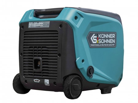 Generator benzina/GPL inverter Konner&Sohnen KS 4000iEG S, monofazat, portabil, 4.0 kW, 7.5 cp, pornire manuala/electrica, 230 V, motor Euro V, bobinaj cupru, mod ECO [5]