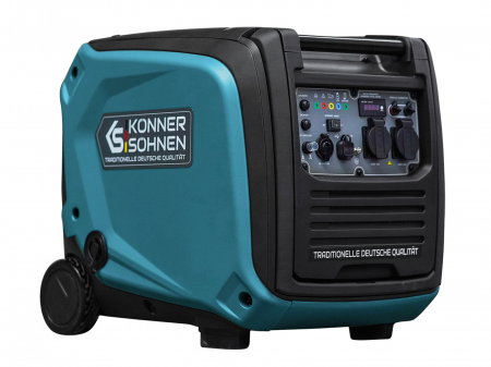 Generator benzina/GPL inverter Konner&Sohnen KS 4000iEG S, monofazat, portabil, 4.0 kW, 7.5 cp, pornire manuala/electrica, 230 V, motor Euro V, bobinaj cupru, mod ECO [6]