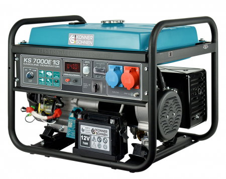 Generator curent Konner & Sohnen KS 7000E-1/3, 5.5kW, VTS, monofazat/trifazat, AVR, benzina, 13CP, Easy Start [4]