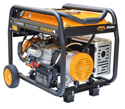 Generator curent monofazat Stager FD 3600ER Automatic G2, 230V, 3.0kW, benzină, conector ATS, multistart [2]