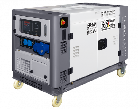 Generator de curent diesel Konner & Sohnen KS 13-2DEW ATSR, 9kW, Diesel, monofazat, insonorizat, 18CP [2]