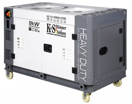 Generator de curent diesel Konner & Sohnen KS 13-2DEW ATSR, 9kW, Diesel, monofazat, insonorizat, 18CP [1]