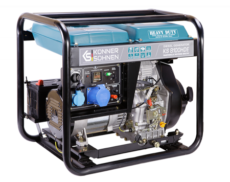 Generator de curent diesel Konner & Sohnen  KS 8100HDE, 6.5kW, Euro 5, monofazat, AVR, 14CP [4]