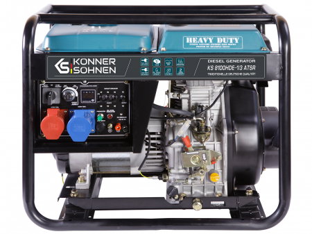 Generatoare de uz general - Generator de curent diesel Konner & Sohnen KS 8100HDE-1/3 ATSR, 6.5kW, Diesel Euro 5, monofazat/trifazat, VTS, AVR, 14CP