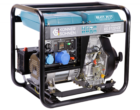 Generator de curent diesel Konner & Sohnen KS 8102HDE, 6.5kW, Diesel Euro 2, monofazat, AVR, 14CP [4]