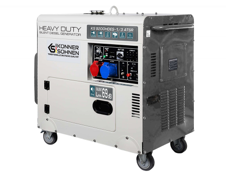 Generator de curent diesel Konner & Sohnen KS 9200HDES-1/3 ATSR Silent, 7.5kW, insonorizat, Diesel Euro 5, monofazat/trifazat, 18CP [2]