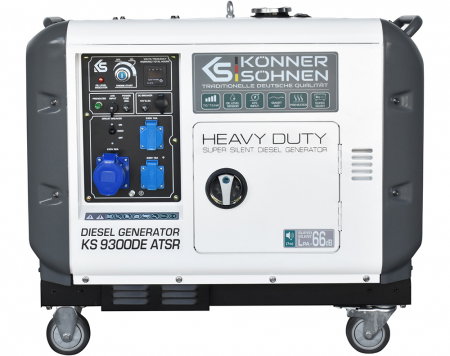 Generator de curent diesel Konner & Sohnen KS 9300DE ATSR SUPER SILENT, 230, max. 7.5kW, motor Diesel 18CP, insonorizat, EURO 5 [1]