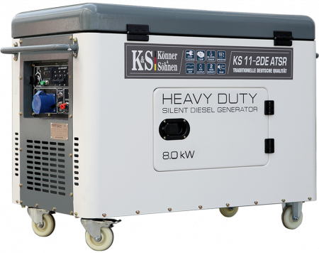 Generator de curent diesel Konner & Sohnen KS 11-2DE ATSR, 8kW, Diesel, monofazat, insonorizat, 15CP [1]
